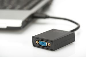 Digitus USB 3.2 Gen 1 (USB 3.0), VGA, Laptop, TV, monitor, Video Adapterkabel [1x USB 3.2 Gen 1 stekker A (USB 3.0) - 1x VGA-bus] DA-70840