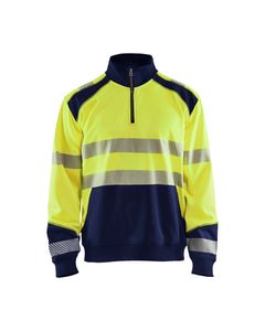 Blaklader 35562528 Sweatshirt halve rits High Vis