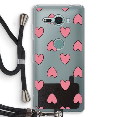 Ondersteboven verliefd: Sony Xperia XZ2 Compact Transparant Hoesje met koord