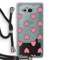Ondersteboven verliefd: Sony Xperia XZ2 Compact Transparant Hoesje met koord