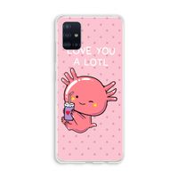 Love You A Lotl: Galaxy A51 4G Transparant Hoesje