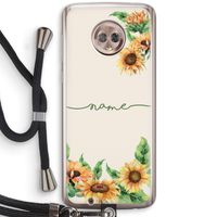 Zonnebloemen: Motorola Moto G6 Transparant Hoesje met koord Zonnebloemen: Motorola Moto G6 Transparant Hoesje met koord