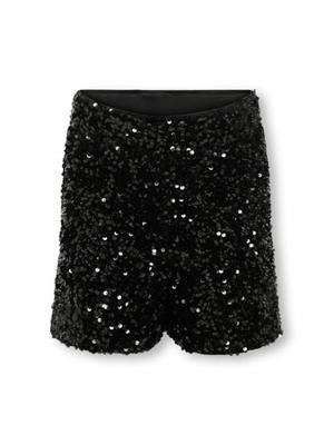 Kids ONLY winter shorts meisjes - zwart - KogConfidence - regular fit, pailletten