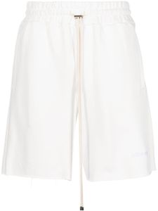 DOMREBEL short à logo brodé - Blanc