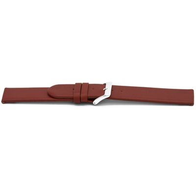 Horlogeband Universeel G706 Leder Rood 20mm