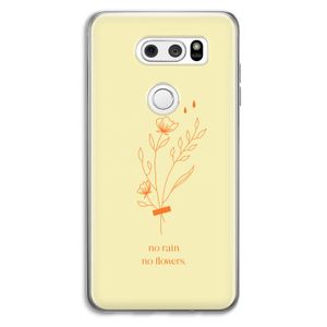 No rain no flowers: LG V30 Transparant Hoesje