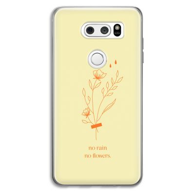 No rain no flowers: LG V30 Transparant Hoesje