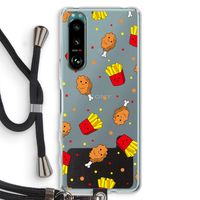 Chicken 'n Fries: Sony Xperia 5 III Transparant Hoesje met koord