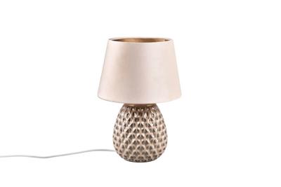 Trio Bruine tafellampAriana met taupe kap M - R51531944