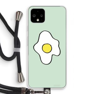 Spiegelei: Pixel 4 Transparant Hoesje met koord