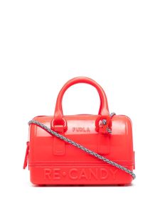 Furla mini sac cabas à logo embossé - Rouge