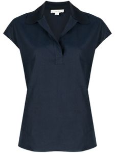 Vince cap-sleeve polo shirt - Bleu