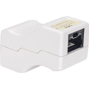 Intellinet Abschließbare Cat6 Inline-Kupplung UTP abschließbar weiß RJ45-inbouwmodule Keystone CAT 3, CAT 4, CAT 5, CAT 5e, CAT 6