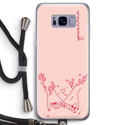 Best Friends: Samsung Galaxy S8 Transparant Hoesje met koord