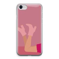 Pink boots: iPhone 8 Transparant Hoesje