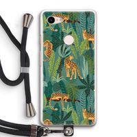 Luipaard 2: Pixel 3 Transparant Hoesje met koord