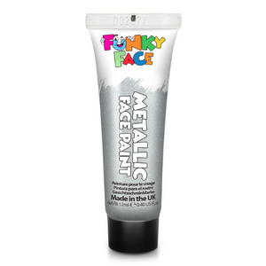 PaintGlow Metallic Face & Body Paint Silver