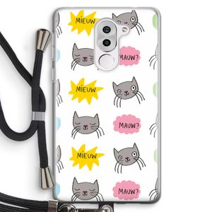 Meow: Honor 6X Transparant Hoesje met koord