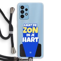 Laat de zon in je hart: Samsung Galaxy A52 Transparant Hoesje met koord