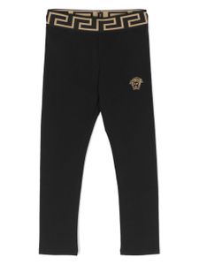 Versace Kids legging à motif Medusa Head brodé - Noir