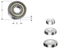 Rotec Geleidelager GOLD-LINE | ø19.05 x ø4.76 x 7.14 - 273.01.1957