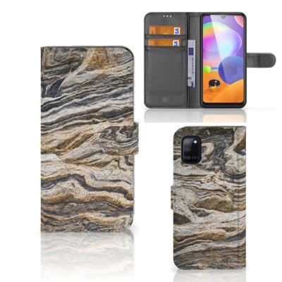 Samsung Galaxy A31 | Bookcase | Steen | Portemonnee hoesje