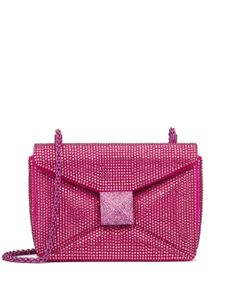 Valentino Garavani petit sac porté épaule One Stud à ornements en cristal - Rose