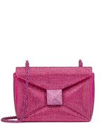 Valentino Garavani petit sac porté épaule One Stud à ornements en cristal - Rose - thumbnail