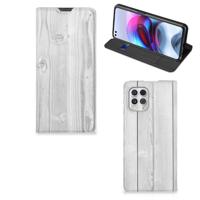 Motorola Moto G100 Book | Wallet Case | White Wood