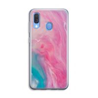Roze explosie: Samsung Galaxy A40 Transparant Hoesje
