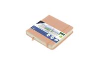 Kangaro Schetsboek - Oud Roze - Hardcover - 80 vellen - 140g - Roomwit Papier met Elastiek en Lint