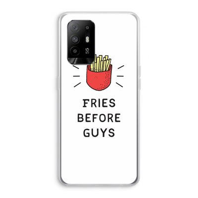 Fries before guys: Oppo A95 5G Transparant Hoesje