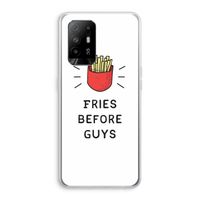 Fries before guys: Oppo A95 5G Transparant Hoesje