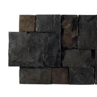 Stabigo Wall Cladding 06 Grey Brown steenstrips 20x50 cm grijs mat - thumbnail