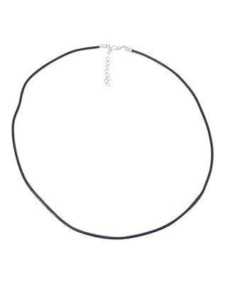 Ruben Robijn Leren halsketting met verlengketting