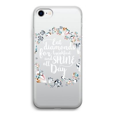 Diamonds: iPhone SE 2020 Transparant Hoesje
