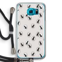 Miauw: Samsung Galaxy S6 Transparant Hoesje met koord