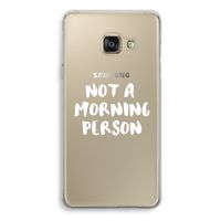 Morning person: Samsung Galaxy A3 (2016) Transparant Hoesje