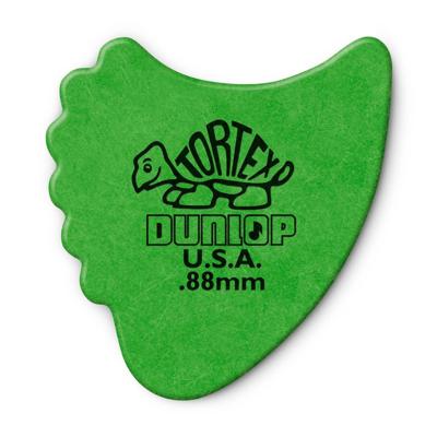 Dunlop Tortex Fin Plectrum 0.88mm - Per Stuk