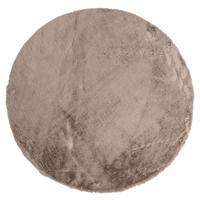 Richmond Rond Vloerkleed 'Saifo' Furry, 160cm, kleur Zand