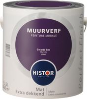 Histor Perfect Finish Muurverf Mat - Zwarte Bes - 2,5 liter - thumbnail
