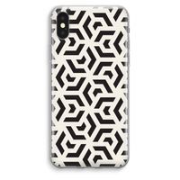 Crazy pattern: iPhone XS Max Transparant Hoesje