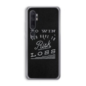 Risk loss: Xiaomi Mi Note 10 Pro Transparant Hoesje