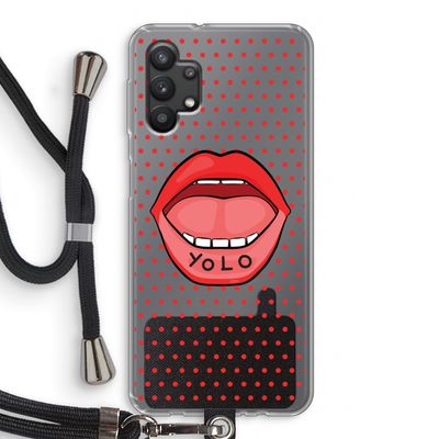 Yolo Denise: Samsung Galaxy A32 5G Transparant Hoesje met koord