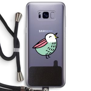 Birdy: Samsung Galaxy S8 Plus Transparant Hoesje met koord