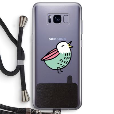 Birdy: Samsung Galaxy S8 Plus Transparant Hoesje met koord