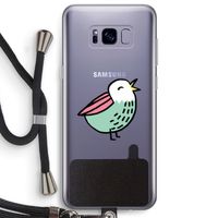 Birdy: Samsung Galaxy S8 Plus Transparant Hoesje met koord