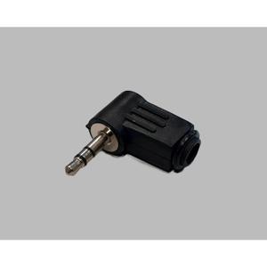 TRU COMPONENTS 1578796 Jackplug 3,5 mm Stekker, haaks Aantal polen: 3 Stereo Zwart 1 stuk(s)