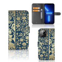 iPhone 13 Pro Max Hoesje Beige Flowers - thumbnail