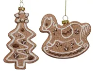 Decoris kersthanger plastic peperkoek - assortiment